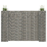 vidaXL Gabion Planter H-shaped 260x40x40 cm Steel Wire