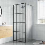 vidaXL Walk-in Shower Screen 80x195 cm Transparent Tempered Glass