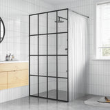 vidaXL Walk-in Shower Screen 80x195 cm Transparent Tempered Glass