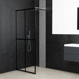 vidaXL Walk-in Shower Screen 80x195 cm Transparent Tempered Glass