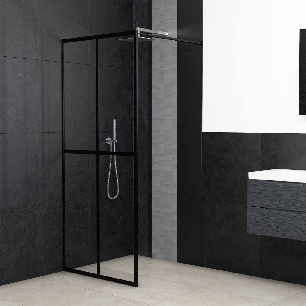 vidaXL Walk-in Shower Screen 80x195 cm Transparent Tempered Glass