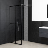 vidaXL Walk-in Shower Screen 80x195 cm Transparent Tempered Glass