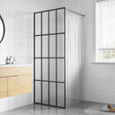 vidaXL Inloopdouchewand 80x195 cm transparant gehard glas