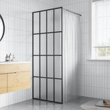 vidaXL Walk-in Shower Screen 80x195 cm Transparent Tempered Glass