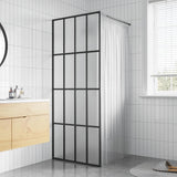 vidaXL Walk-in Shower Screen 80x195 cm Transparent Tempered Glass