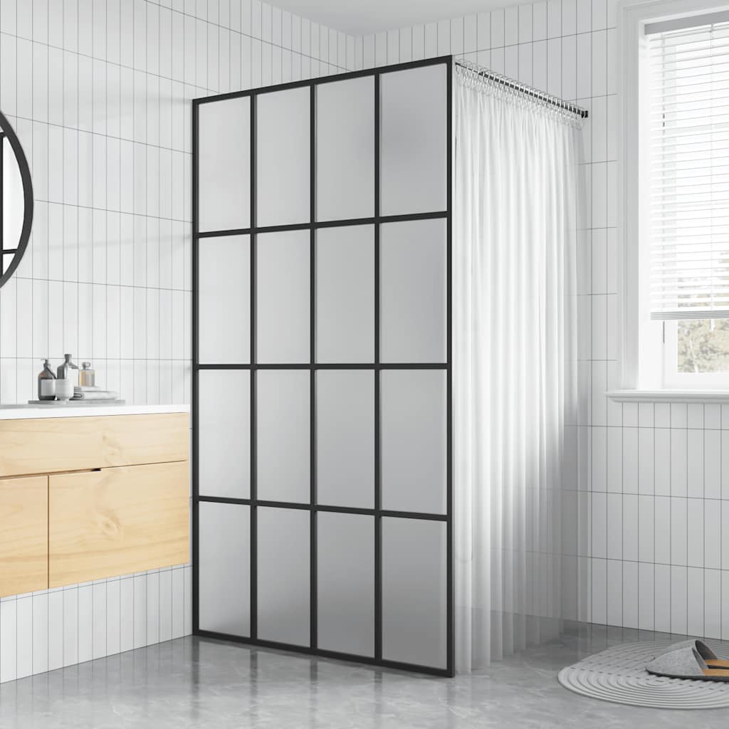 vidaXL Walk-in Shower Screen 80x195 cm Transparent Tempered Glass