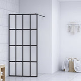 vidaXL Walk-in Shower Screen 80x195 cm Transparent Tempered Glass
