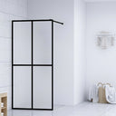 vidaXL Inloopdouchewand 80x195 cm transparant gehard glas