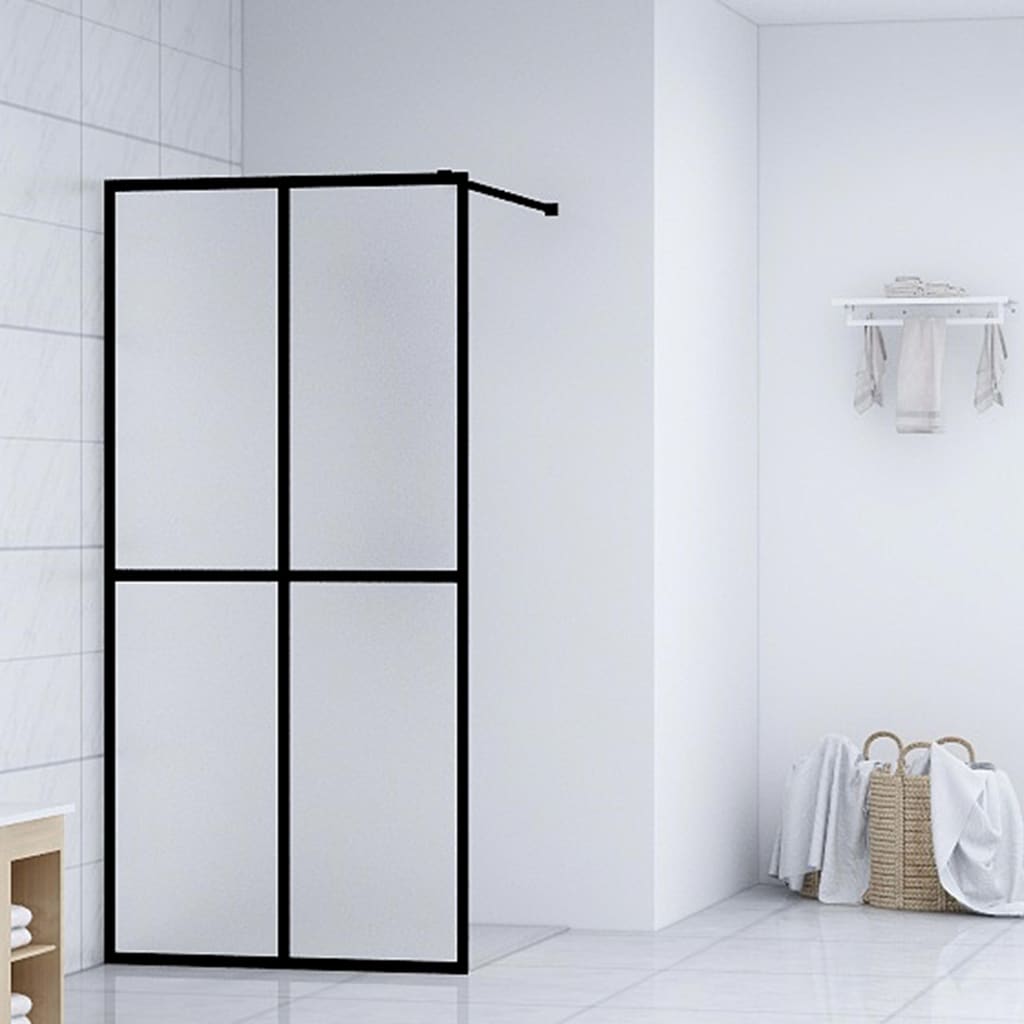 vidaXL Walk-in Shower Screen 80x195 cm Transparent Tempered Glass