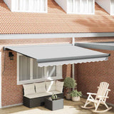 vidaXL Zonnescherm Frame Wit 350 x 250 cm Aluminium