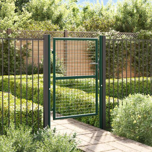 vidaXL Hekpoort acier 100x75 cm vert