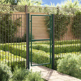 vidaXL Hekpoort acier 100x75 cm vert