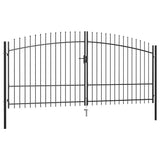 vidaXL Double Gate with Spear Top 400x174.5 cm