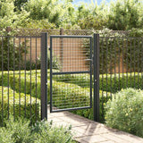vidaXL Garden fence mesh galvanized steel 100x75 cm grey