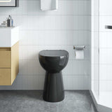 vidaXL Rimless Toilet 7 cm Extra Height Soft Close Ceramic White