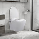 vidaXL Hangend toilettes Randloos avec bidetfunctie céramique blanc