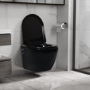 vidaXL Hangend toilettes Randloos avec bidetfunctie céramique blanc