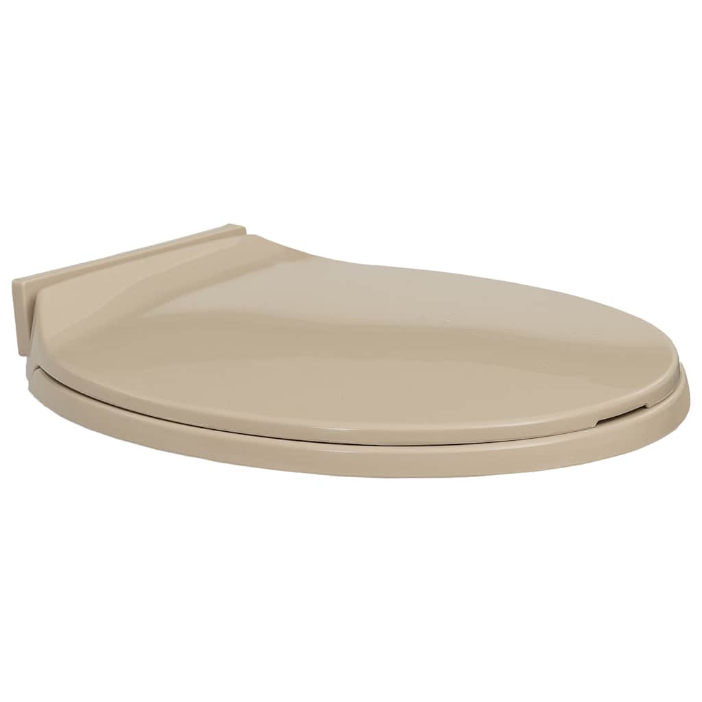 vidaXL Soft-close Oval Toilet Seat Light Grey