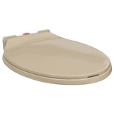 vidaXL Soft-close Oval Toilet Seat Light Grey