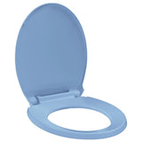 vidaXL Soft-close Oval Toilet Seat Light Grey