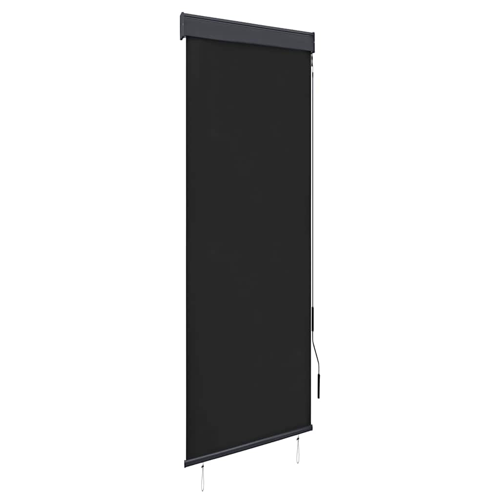 vidaXL Rolgordijn voor buiten 60x250 cm blauw en wit