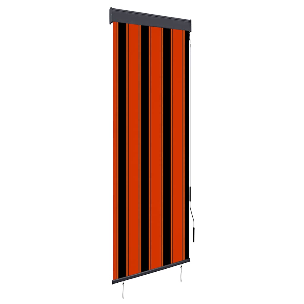 vidaXL Rolgordijn voor buiten 60x250 cm blauw en wit