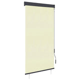 vidaXL Rolgordijn voor buiten 60x250 cm blauw en wit