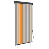 vidaXL Rolgordijn voor buiten 60x250 cm blauw en wit