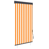 vidaXL Rolgordijn voor buiten 60x250 cm blauw en wit