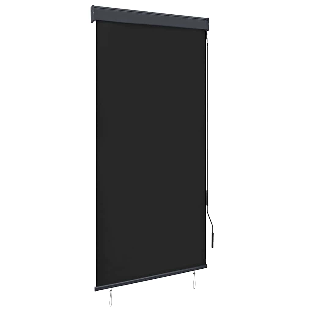 vidaXL Rolgordijn voor buiten 60x250 cm blauw en wit