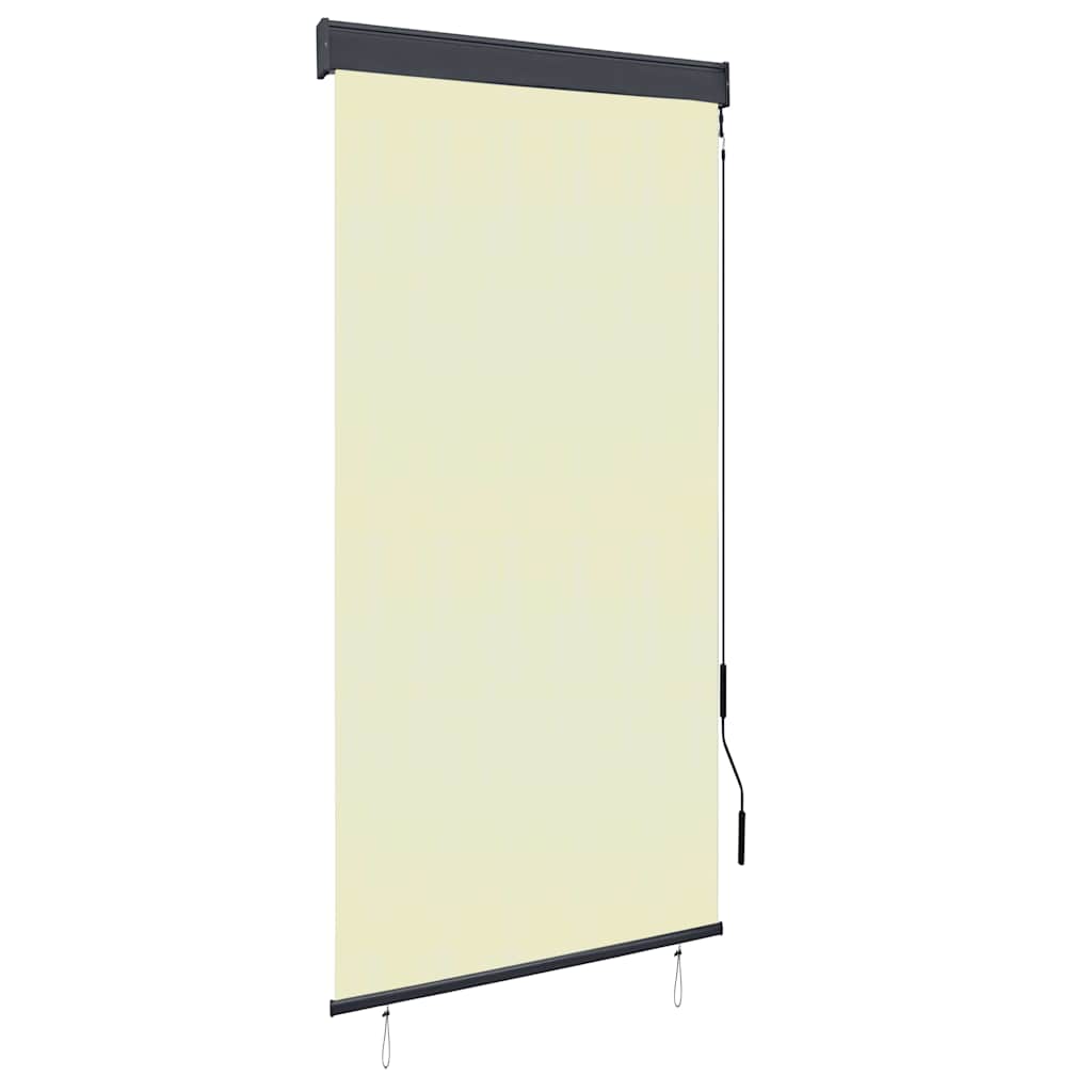 vidaXL Rolgordijn voor buiten 60x250 cm blauw en wit