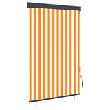 vidaXL Rolgordijn voor buiten 60x250 cm blauw en wit