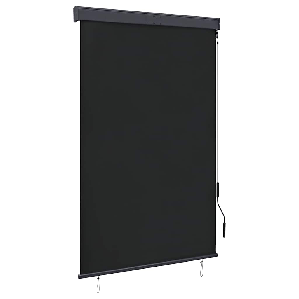 vidaXL Rolgordijn voor buiten 60x250 cm blauw en wit