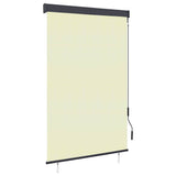vidaXL Rolgordijn voor buiten 60x250 cm blauw en wit