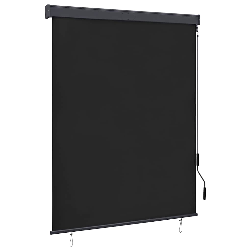 vidaXL Rolgordijn voor buiten 60x250 cm blauw en wit