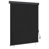 vidaXL Rolgordijn voor buiten 60x250 cm blauw en wit