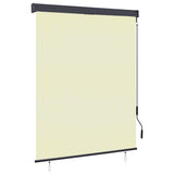vidaXL Rolgordijn voor buiten 60x250 cm blauw en wit
