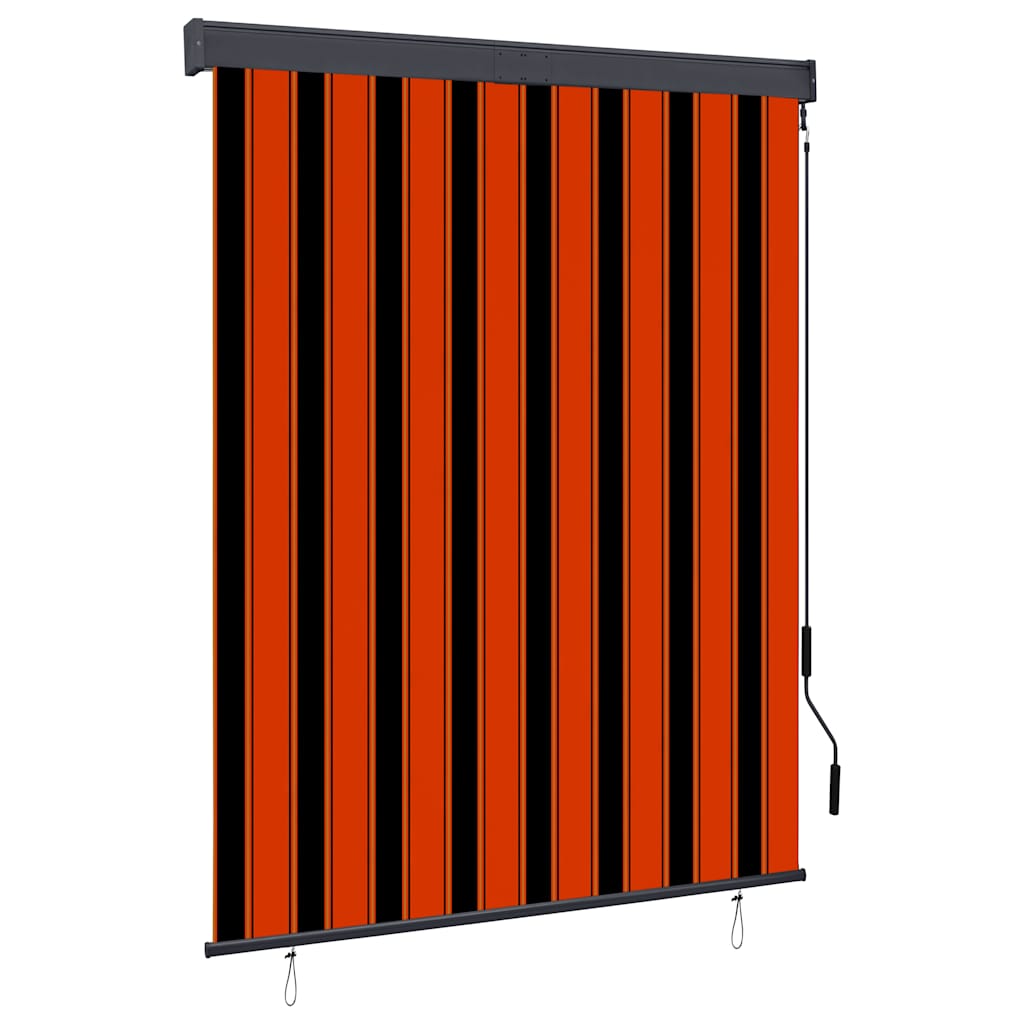 vidaXL Rolgordijn voor buiten 60x250 cm blauw en wit