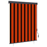 vidaXL Rolgordijn voor buiten 60x250 cm blauw en wit