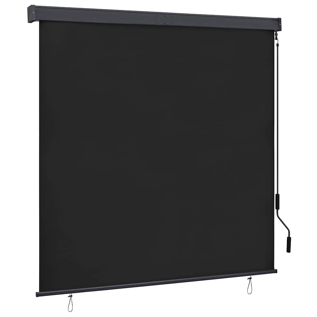 vidaXL Rolgordijn voor buiten 60x250 cm blauw en wit