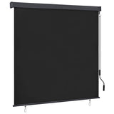 vidaXL Rolgordijn voor buiten 60x250 cm blauw en wit