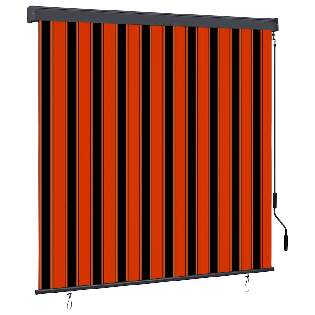 vidaXL Rolgordijn voor buiten 60x250 cm blauw en wit