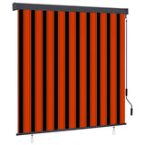 vidaXL Rolgordijn voor buiten 60x250 cm blauw en wit