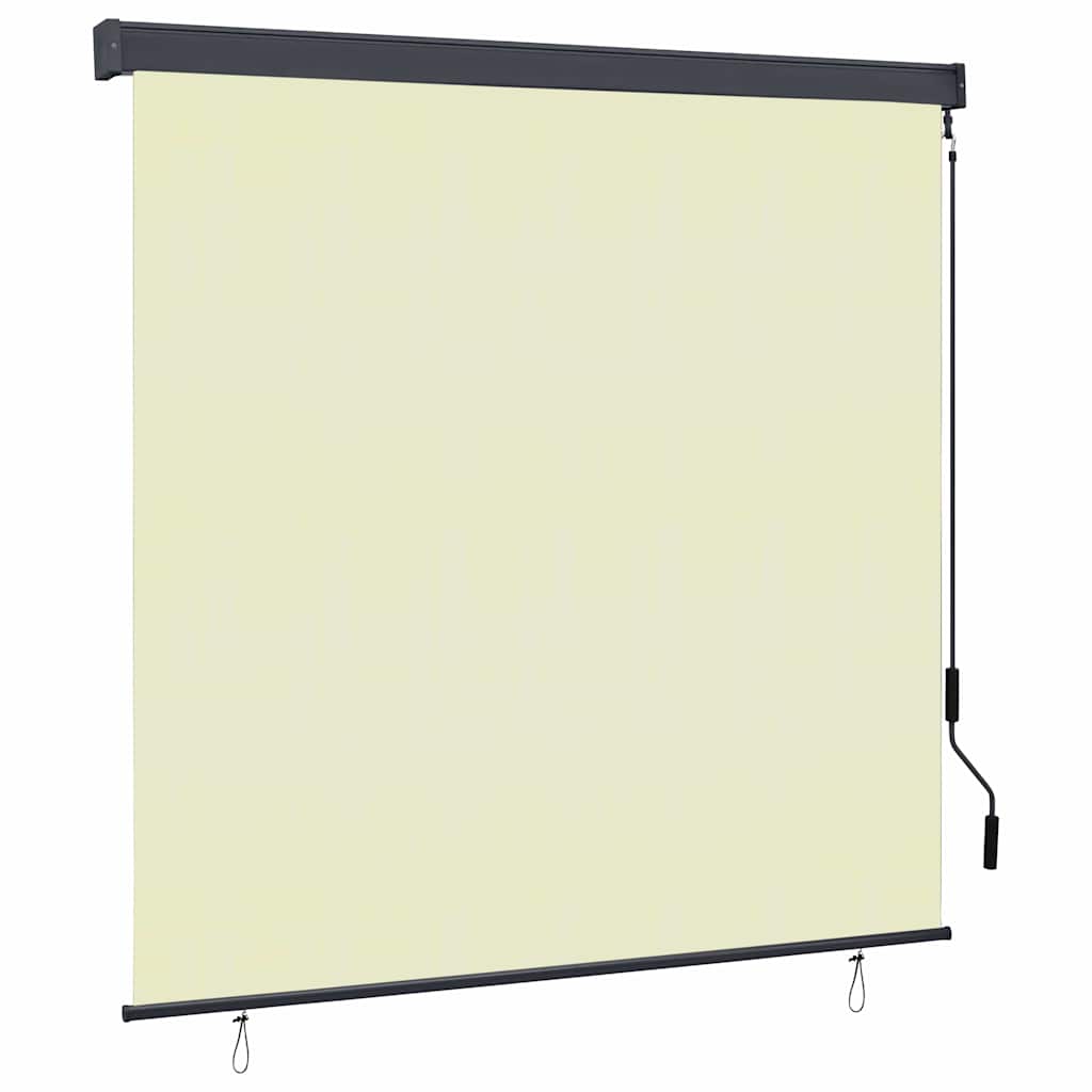 vidaXL Rolgordijn voor buiten 60x250 cm blauw en wit