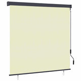 vidaXL Rolgordijn voor buiten 60x250 cm blauw en wit