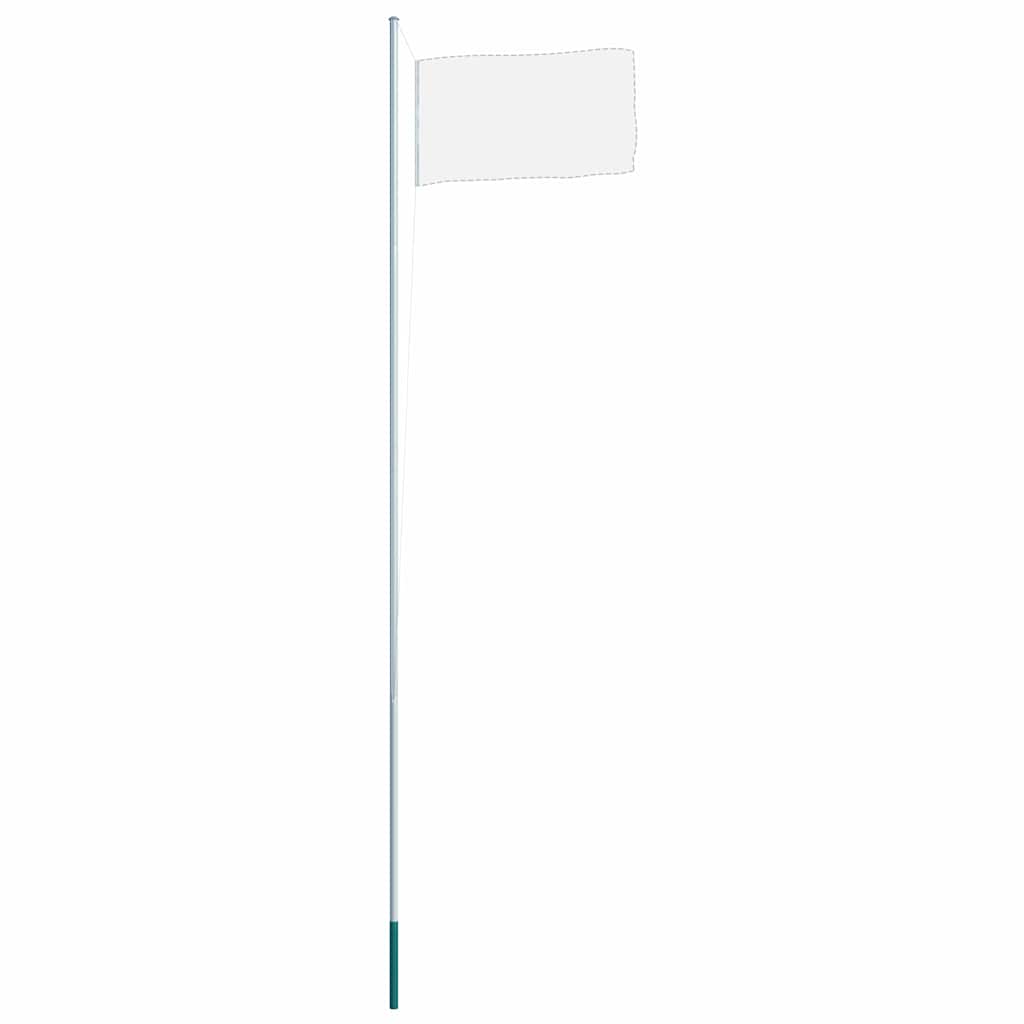 vidaXL Vlaggenmast sectioneel 6,2 m aluminium