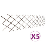 vidaXL Tuinlatwerk 5 st 180x90 cm wilg