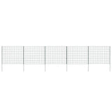 vidaXL Fencing Set Curved 77.3x26 cm Green