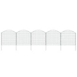 vidaXL Fencing Set Curved 77.3x26 cm Green