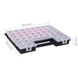 vidaXL Assortimentsdozen 5 st met verdelers 385x283x50 mm kunststof